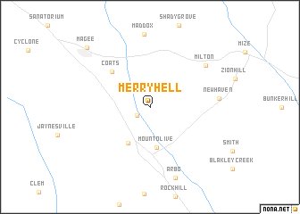 map of Merry Hell