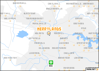 Merrylands (Australia) map - nona.net