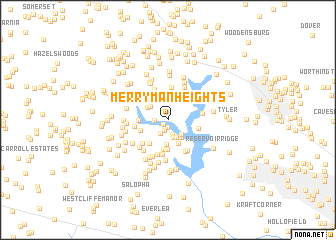 map of Merryman Heights