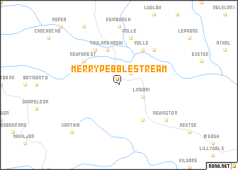 map of Merry Pebble Stream