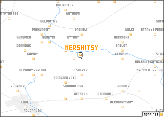 map of Mershitsy