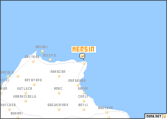 map of Mersin