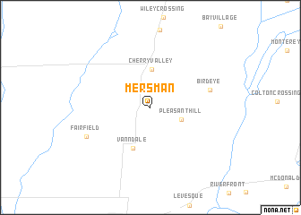 map of Mersman