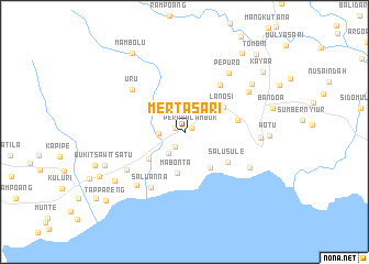 map of Mertasari