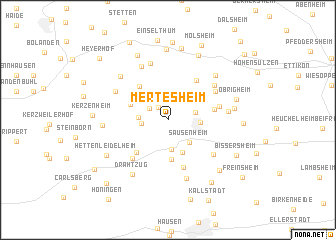 map of Mertesheim