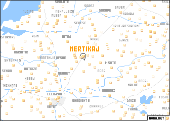 map of Mertikaj