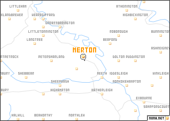 map of Merton