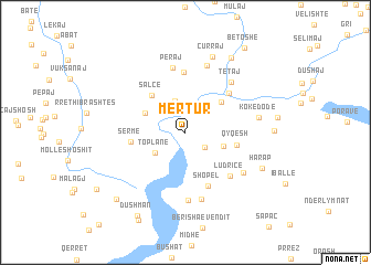 map of Mërtur