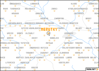 map of Měrŭtky