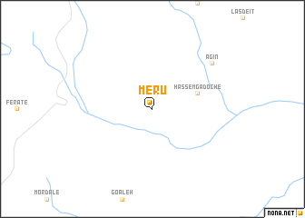map of Meru