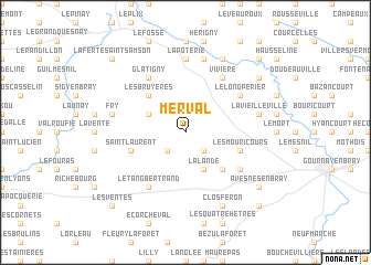 map of Merval