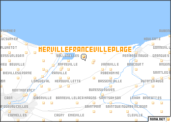 map of Merville-Franceville-Plage