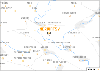 map of Mervintsy