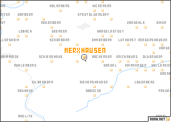 map of Merxhausen
