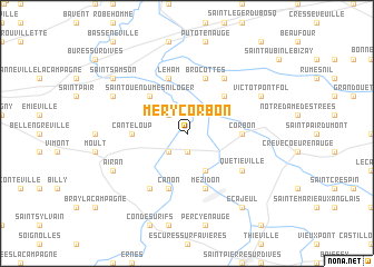 map of Méry-Corbon