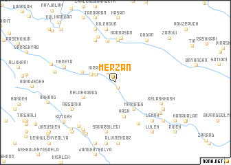 map of Merzān