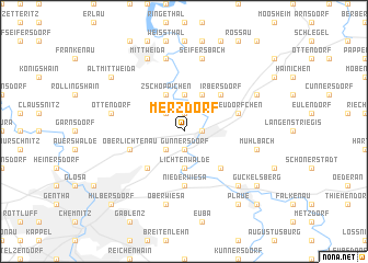 map of Merzdorf