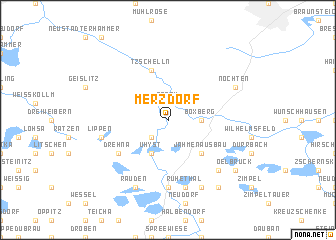 map of Merzdorf