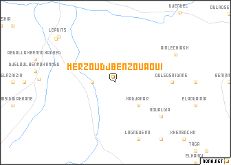 map of Merzoudj Ben Zouaoui