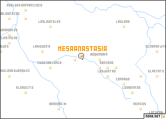 map of Mesa Anastasia