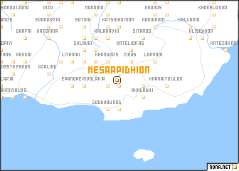 map of Mésa Apídhion