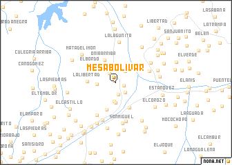 map of Mesa Bolívar