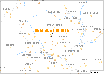 map of Mesa Bustamante