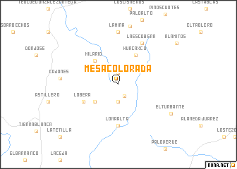 map of Mesa Colorada
