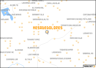 map of Mesa de Dolores