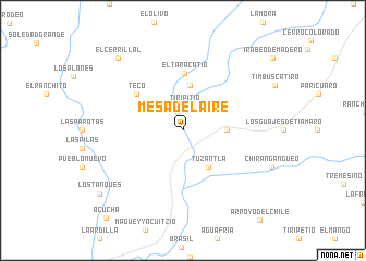 map of Mesa del Aire