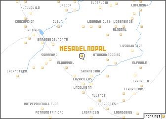 map of Mesa del Nopal