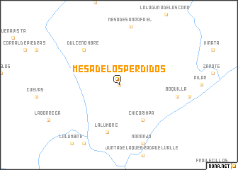 map of Mesa de los Perdidos