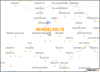 map of Mesa del Salto