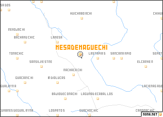 map of Mesa de Maguechi