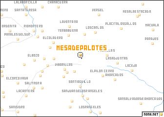 map of Mesa de Palotes