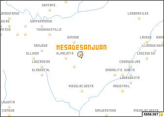 map of Mesa de San Juan