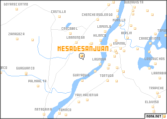 map of Mesa de San Juan