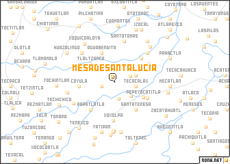 map of Mesa de Santa Lucía