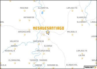 map of Mesa de Santiago