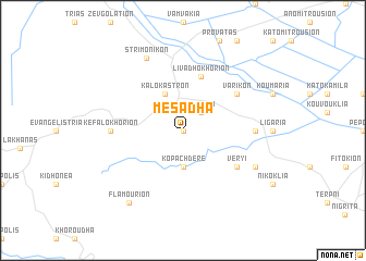 map of Mesádha