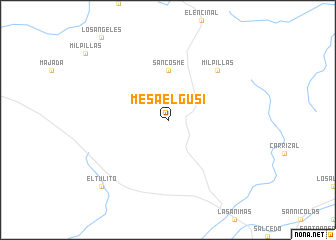 map of Mesa El Gusi