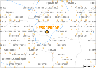 map of Mesa Grande