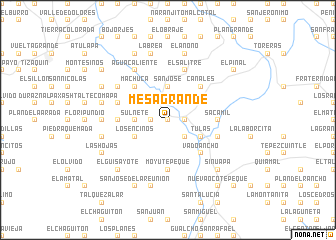 map of Mesa Grande