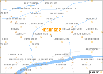 map of Mésanger