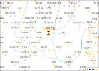 map of Mesan