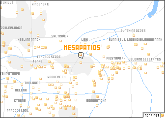 map of Mesa Patios