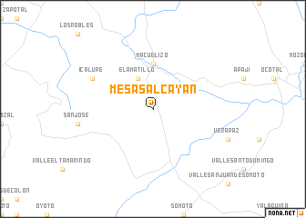 map of Mesas Alcayán