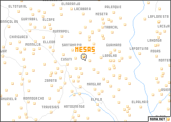 map of Mesas
