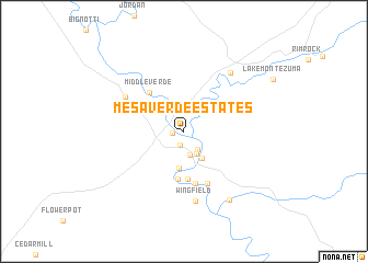 map of Mesa Verde Estates