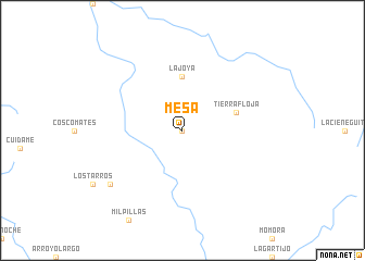 map of Mesa